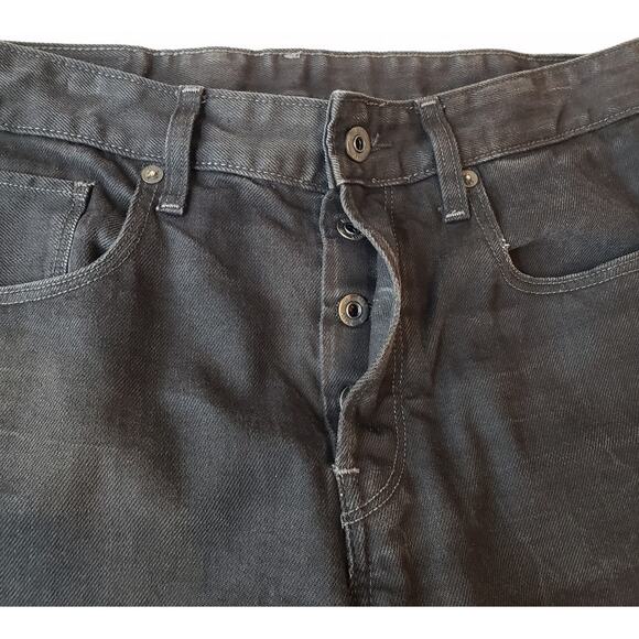 G-STAR RAW 3301 Loose Jeans Slim Straight Leg Black Dark Wash Men's **Size 34W** - Picture 6 of 16